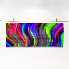 Lines Swinging Plasma Cross Hand Towel by Bajindul