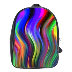 Lines Swinging Plasma Cross School Bag (large) by Bajindul