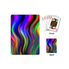 Lines Swinging Plasma Cross Playing Cards Single Design (mini)