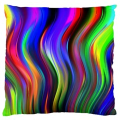 Lines Swinging Plasma Cross Large Flano Cushion Case (two Sides) by Bajindul