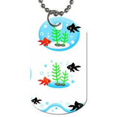 Fish Goldfish Water Dog Tag (two Sides) by Bajindul