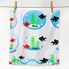 Fish Goldfish Water Face Towel by Bajindul