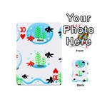 Fish Goldfish Water Playing Cards 54 Designs (Mini) Front - Heart10