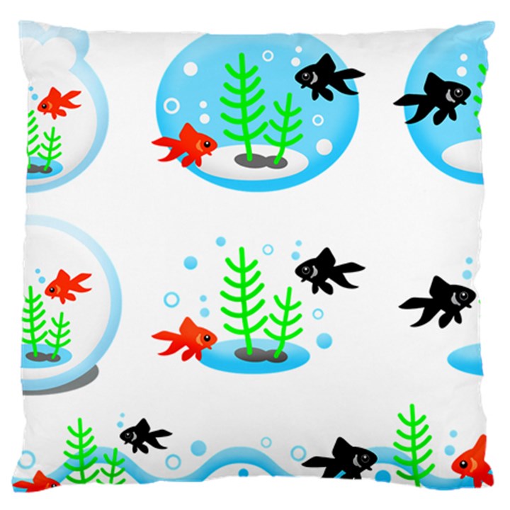 Fish Goldfish Water Standard Flano Cushion Case (One Side)