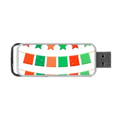 Christmas Bunting Banners Tasse Portable Usb Flash (one Side) by Bajindul