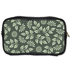 Flowers Pattern Spring Green Toiletries Bag (one Side) by Bajindul