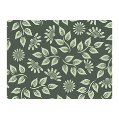 Flowers Pattern Spring Green Double Sided Flano Blanket (mini)  by Bajindul