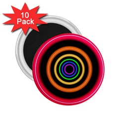 Neon Light Abstract 2 25  Magnets (10 Pack)  by Bajindul