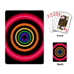 Neon Light Abstract Playing Cards Single Design (rectangle) by Bajindul