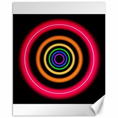 Neon Light Abstract Canvas 11  X 14  by Bajindul