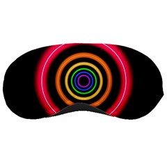 Neon Light Abstract Sleeping Mask by Bajindul