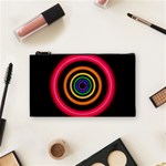 Neon Light Abstract Cosmetic Bag (Small) Front