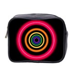 Neon Light Abstract Mini Toiletries Bag (Two Sides) Front