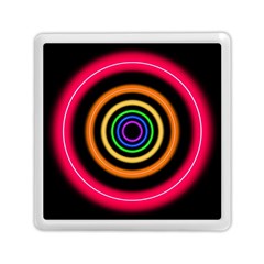 Neon Light Abstract Memory Card Reader (square) by Bajindul