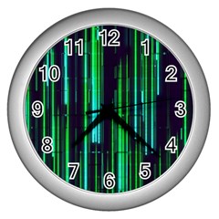 Background Blur Wall Clock (Silver)