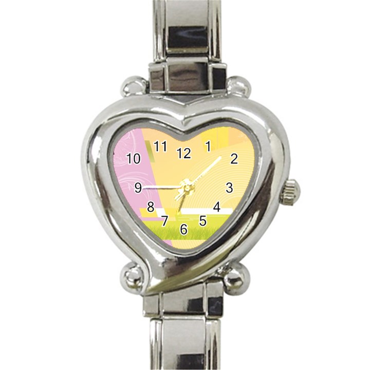 Geometric Botany Brochure Heart Italian Charm Watch