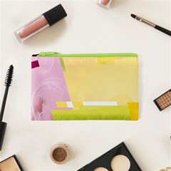 Geometric Botany Brochure Cosmetic Bag (xs) by Bajindul