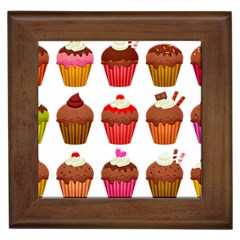 Chocolate Cake Muffin Framed Tiles by Bajindul