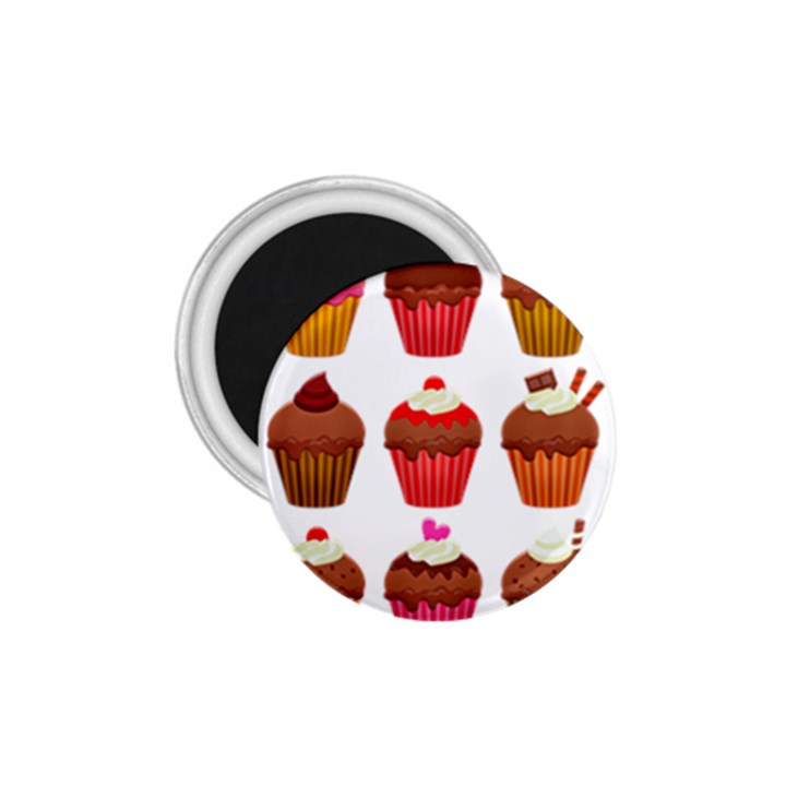 Chocolate Cake Muffin 1.75  Magnets