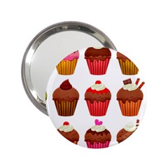 Chocolate Cake Muffin 2 25  Handbag Mirrors by Bajindul