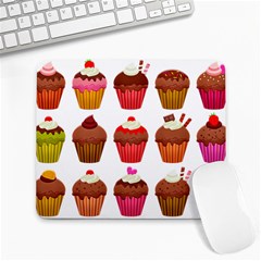 Chocolate Cake Muffin Large Mousepads by Bajindul