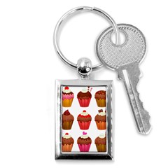 Chocolate Cake Muffin Key Chain (rectangle) by Bajindul