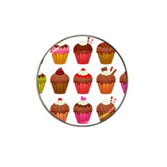 Chocolate Cake Muffin Hat Clip Ball Marker (4 Pack) by Bajindul