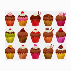 Chocolate Cake Muffin Small Glasses Cloth by Bajindul