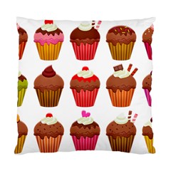 Chocolate Cake Muffin Standard Cushion Case (two Sides) by Bajindul