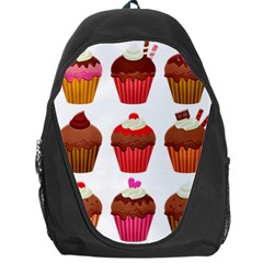 Chocolate Cake Muffin Backpack Bag by Bajindul