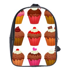 Chocolate Cake Muffin School Bag (xl) by Bajindul