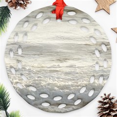 Pacific Ocean Round Filigree Ornament (two Sides) by brightandfancy