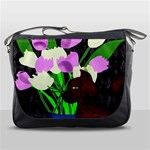 The Cat and The Tulips Messenger Bag Front