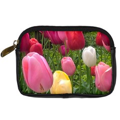 Home Chicago Tulips Digital Camera Leather Case by bloomingvinedesign