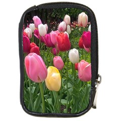 Home Chicago Tulips Compact Camera Leather Case by bloomingvinedesign