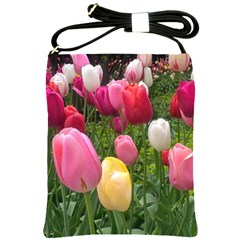 Home Chicago Tulips Shoulder Sling Bag by bloomingvinedesign