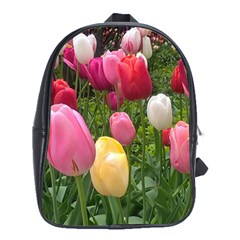 Home Chicago Tulips School Bag (xl) by bloomingvinedesign