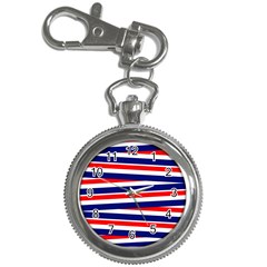 Patriotic Ribbons Key Chain Watches by Mariart