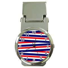 Patriotic Ribbons Money Clip Watches by Mariart