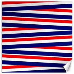 Patriotic Ribbons Canvas 16  X 16  by Mariart