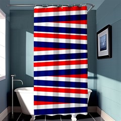 Patriotic Ribbons Shower Curtain 36  X 72  (stall)  by Mariart