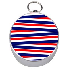 Patriotic Ribbons Silver Compasses by Mariart