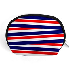 Patriotic Ribbons Accessory Pouch (medium) by Mariart