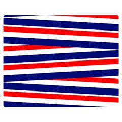 Patriotic Ribbons Double Sided Flano Blanket (medium)  by Mariart