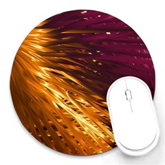 Lines Curlicue Fantasy Colorful Round Mousepads by Bajindul