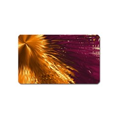 Lines Curlicue Fantasy Colorful Magnet (name Card) by Bajindul