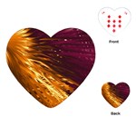 Lines Curlicue Fantasy Colorful Playing Cards Single Design (Heart) Front