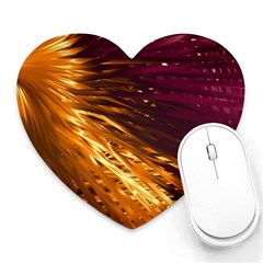 Lines Curlicue Fantasy Colorful Heart Mousepads by Bajindul