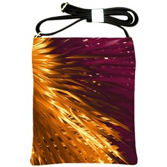 Lines Curlicue Fantasy Colorful Shoulder Sling Bag by Bajindul