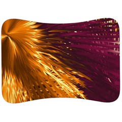 Lines Curlicue Fantasy Colorful Velour Seat Head Rest Cushion by Bajindul